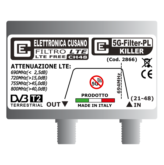 5G-Filter-PL (KILLER) Elettronica Cusano 5G-Filter-PL (KILLER) Elettronica Cusano
