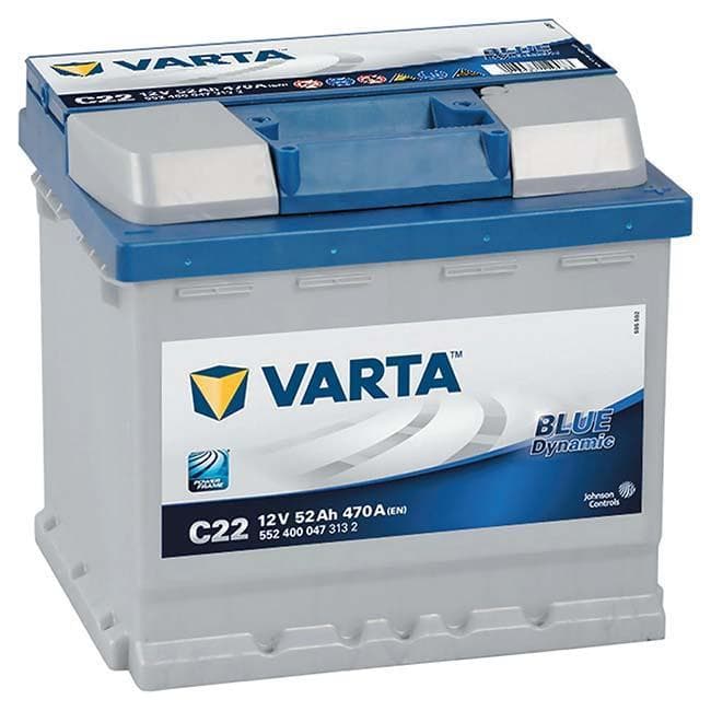 Batteria Avviamento Auto VARTA BLUE Dynamic C22 12V 52Ah 470A | Battery Man