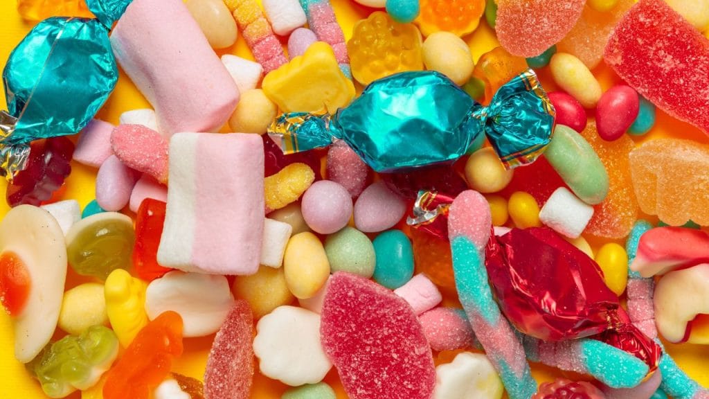 dolci e caramelle assortite, come si dice caramella in inglese