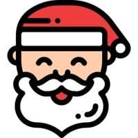 Babbo Natale, faccia di Babbo Natale, filastroca su Babbo Natale in inglese