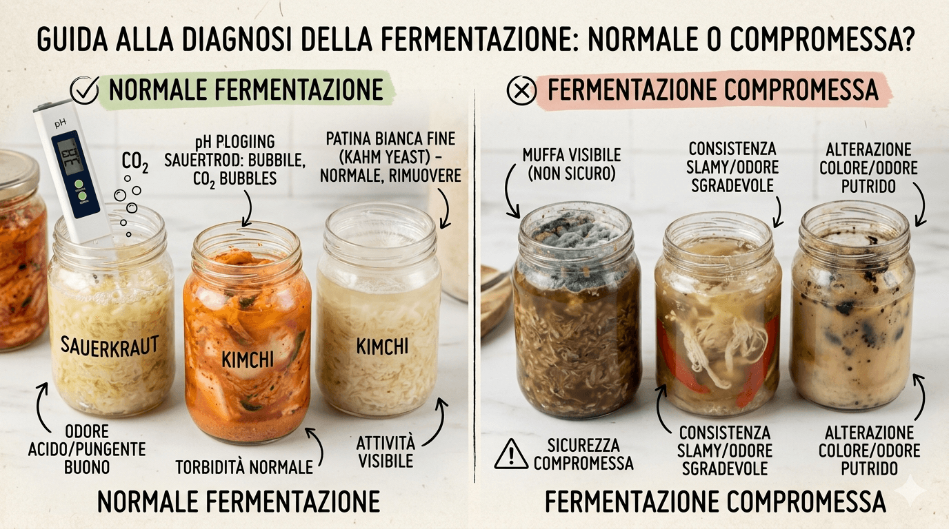 Fermentazione andata male? Capire cosa è normale e cosa buttare! Fermentazione andata male? Capire cosa è normale e cosa buttare!