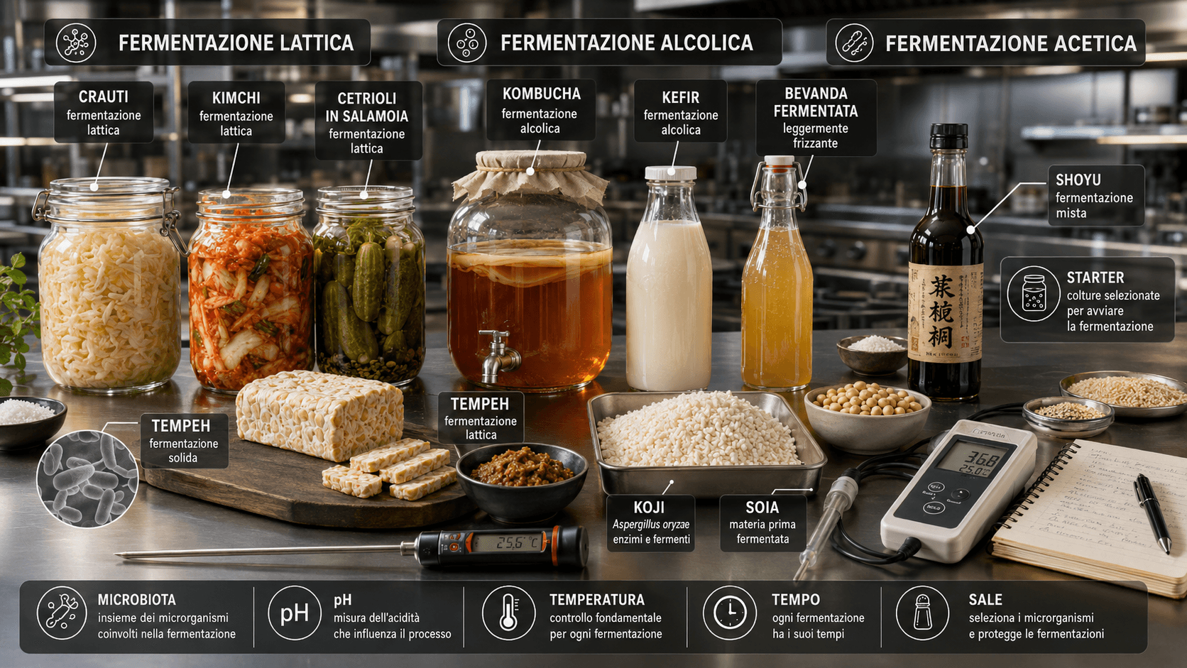Glossario della fermentazione alimentare: parole, tecniche e microrganismi da conoscere Glossario della fermentazione alimentare: parole, tecniche e microrganismi da conoscere
