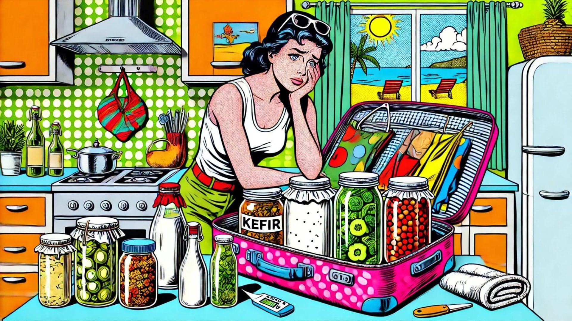 Cibi Fermentati in Vacanza: Guida Estiva per Gestire Kefir, Kombucha e Verdure Fermentate Durante le Ferie Cibi Fermentati in Vacanza: Guida Estiva per Gestire Kefir, Kombucha e Verdure Fermentate Durante le Ferie