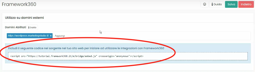Framework360 Bildschirm - Formularintegration