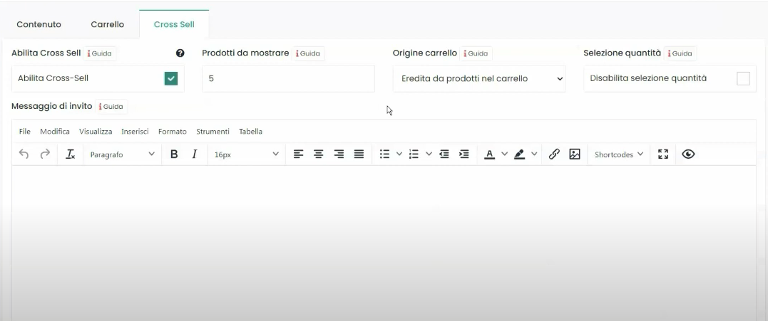 Tela Framework360 - Configurar um checkout
