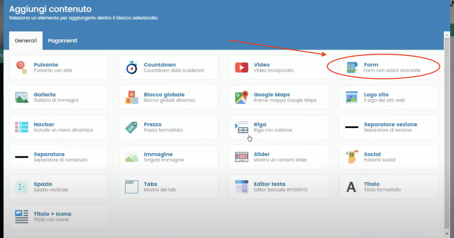 Schermata Framework360 - Inviare un'email automatica ad un visitatore che compila un form