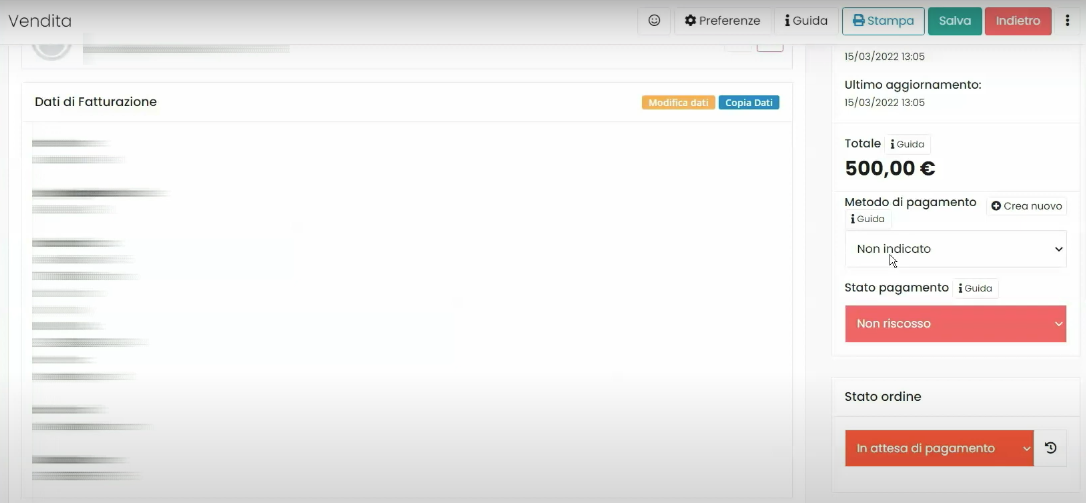 Framework360 Screenshot - Create subscription from sales module