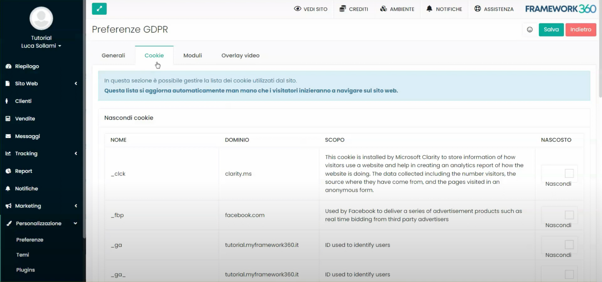 Framework360 Screenshot - GDPR Plugin