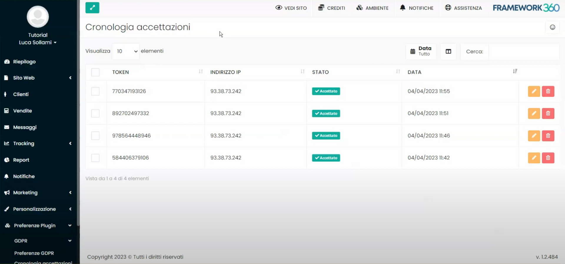 Framework360 Screenshot - GDPR Plugin