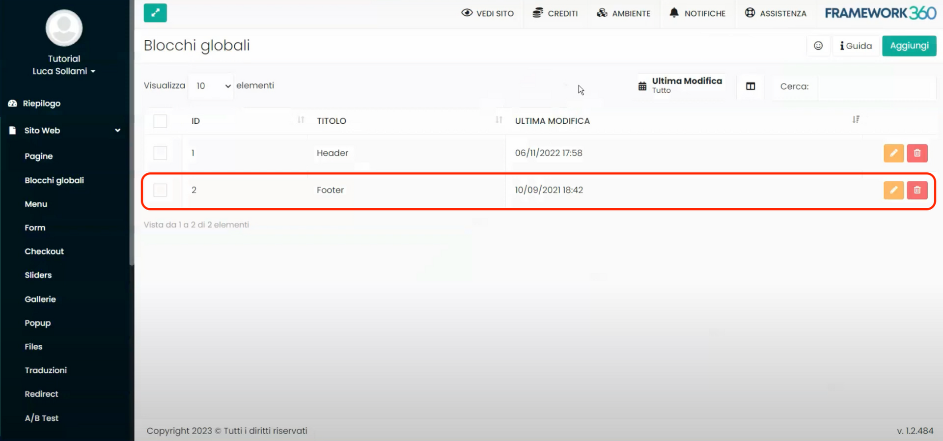 Framework360 Screen - GDPR Plugin