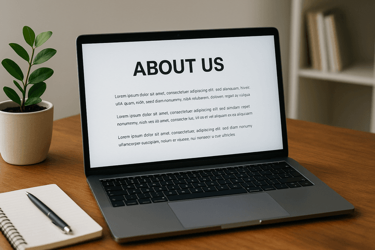 Créez une page "qui sommes-nous" Créez une page "qui sommes-nous"