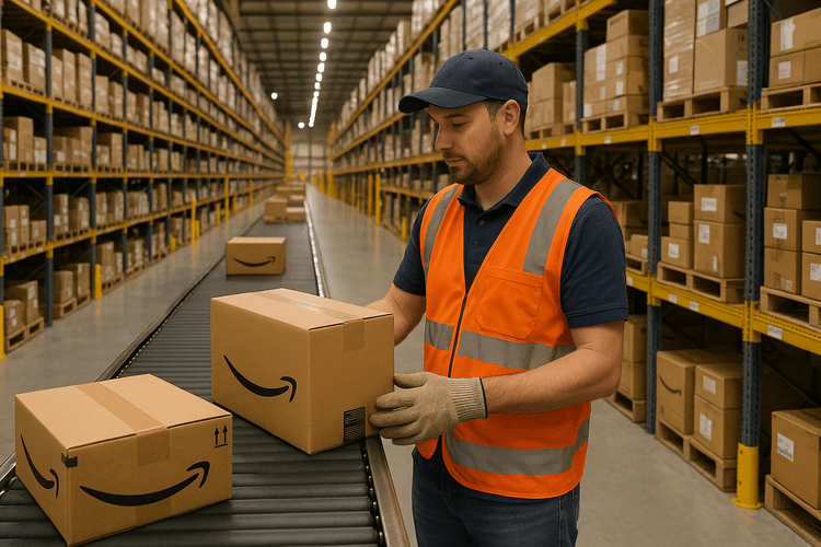 Comment fonctionne l'Amazon warehouse