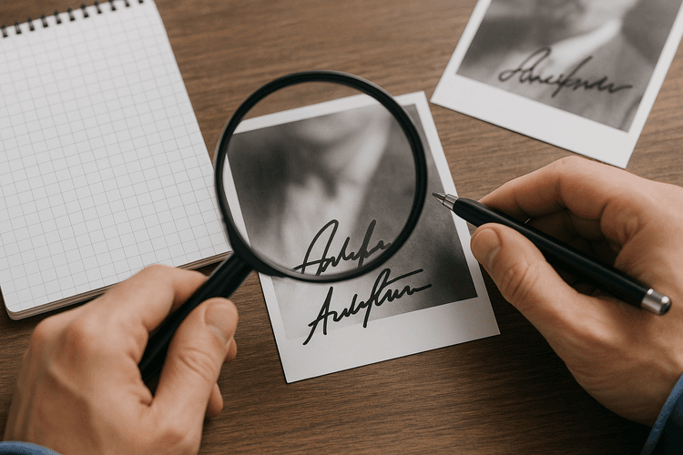 Vérifiez l'authenticité des autographes Vérifiez l'authenticité des autographes