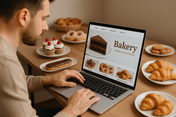 How to create a website for a pastry shop