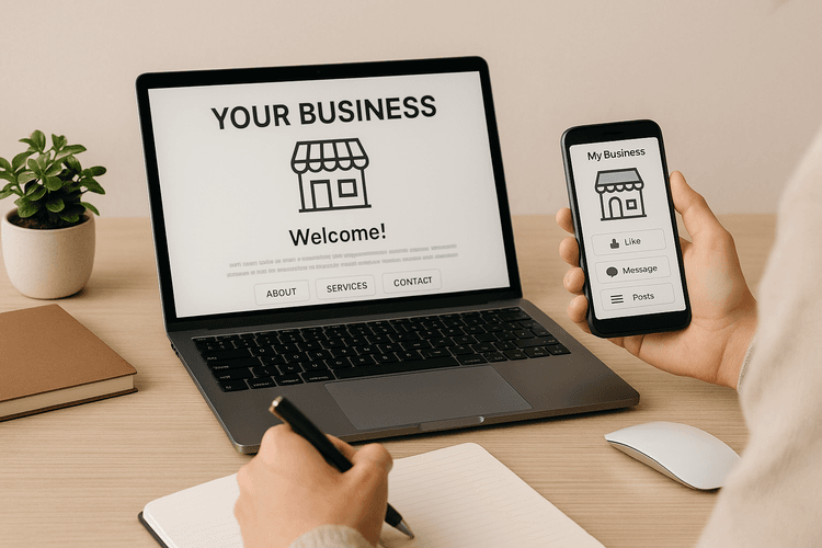 Créez un site web ou une page sur les réseaux sociaux pour votre activité Créez un site web ou une page sur les réseaux sociaux pour votre activité