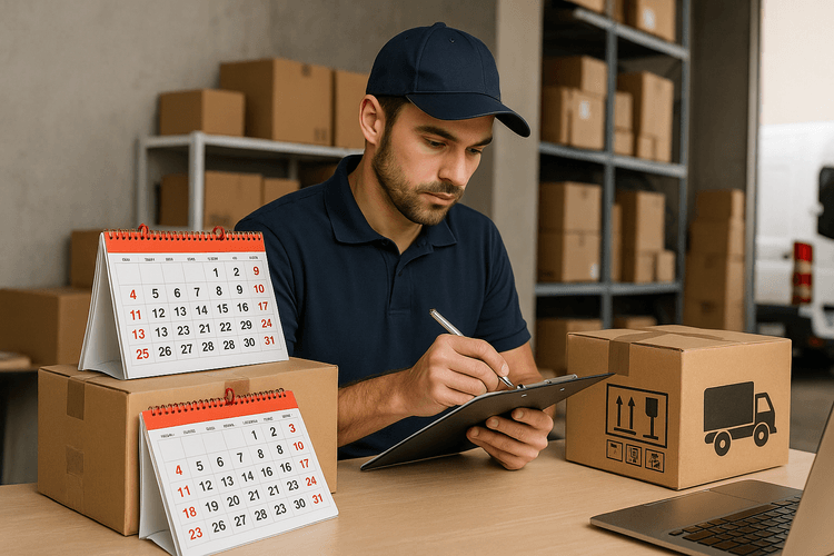 Gestionar los pedidos y la logística de entrega de los calendarios Gestionar los pedidos y la logística de entrega de los calendarios