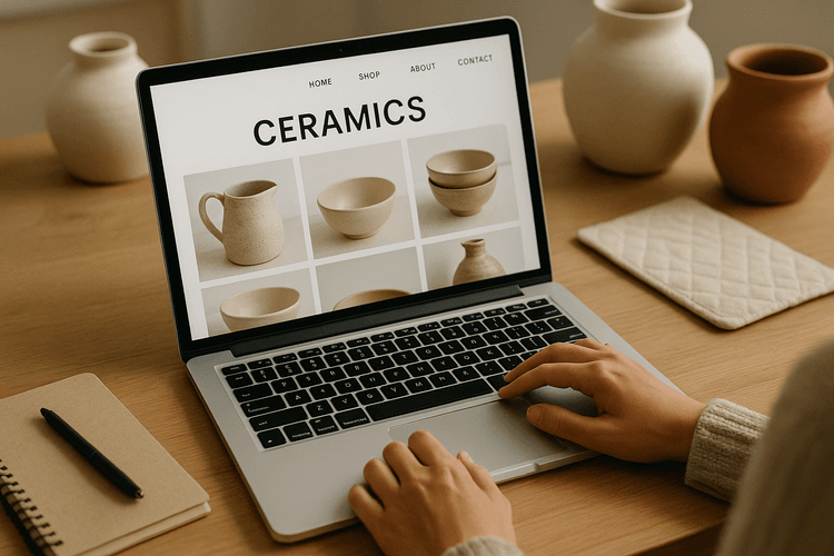 Création d'un site web pour la vente de céramiques