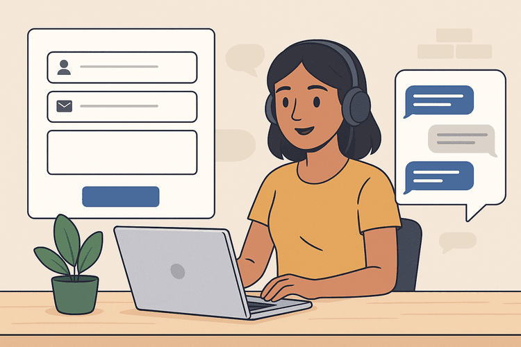 Gestão de contatos: formulários de contato e chat online para interagir com os visitantes Gestão de contatos: formulários de contato e chat online para interagir com os visitantes