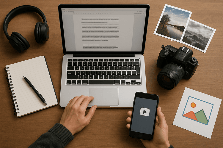 Criação de Conteúdos: Textos, Imagens e Vídeos Criação de Conteúdos: Textos, Imagens e Vídeos