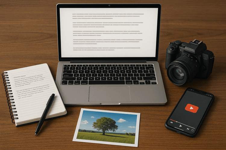 Création de contenus : textes, images et vidéos Création de contenus : textes, images et vidéos
