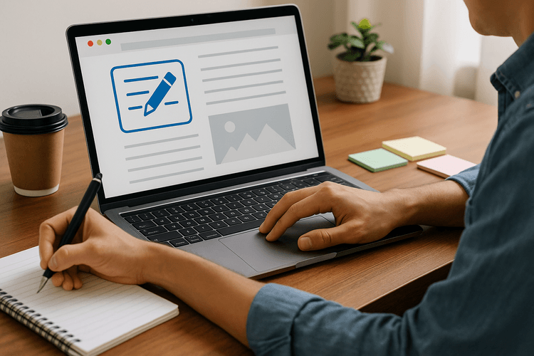 Création des contenus pour le site web Création des contenus pour le site web