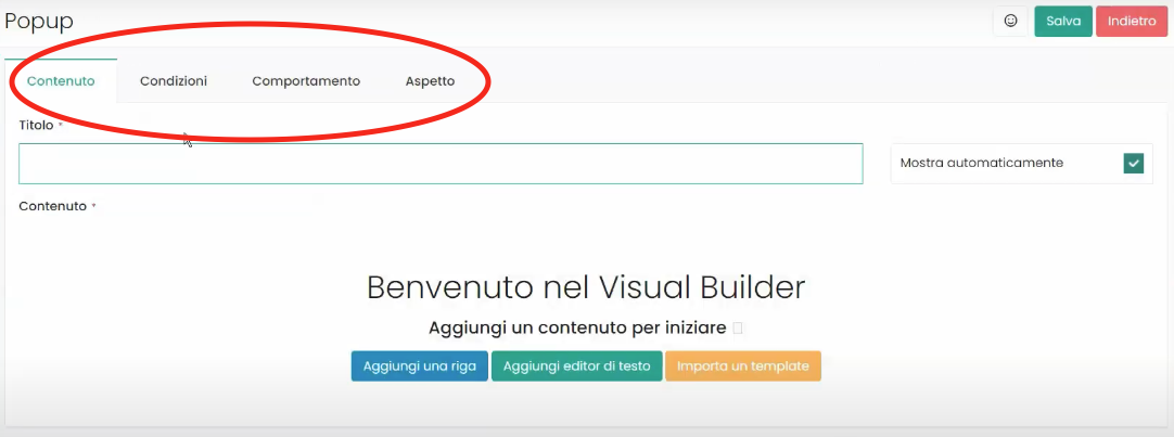 Bildschirm Framework360 - Ein Popup erstellen