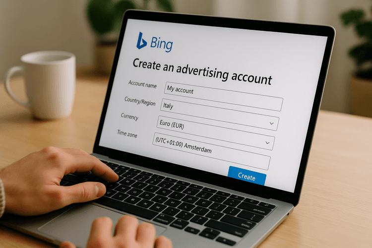 Como criar uma conta publicitária no Bing