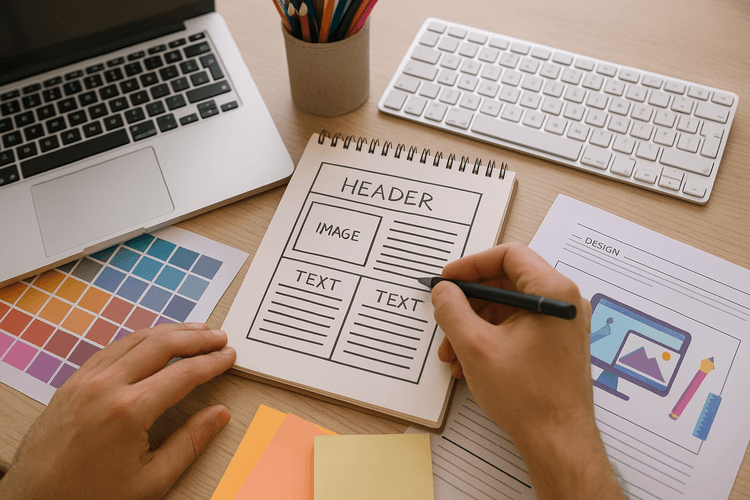 Développement du design et création de contenu Développement du design et création de contenu