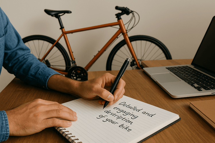 Créer des descriptions détaillées et attrayantes des vélos en vente Créer des descriptions détaillées et attrayantes des vélos en vente