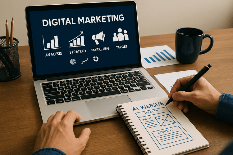 Geïntegreerde digitale marketingstrategieën met door AI gemaakte websites Geïntegreerde digitale marketingstrategieën met door AI gemaakte websites