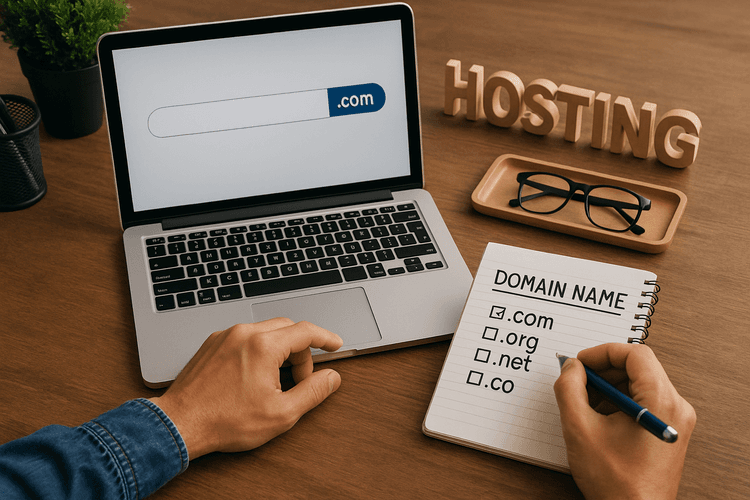 Escolher o nome de domínio e a hospedagem certos