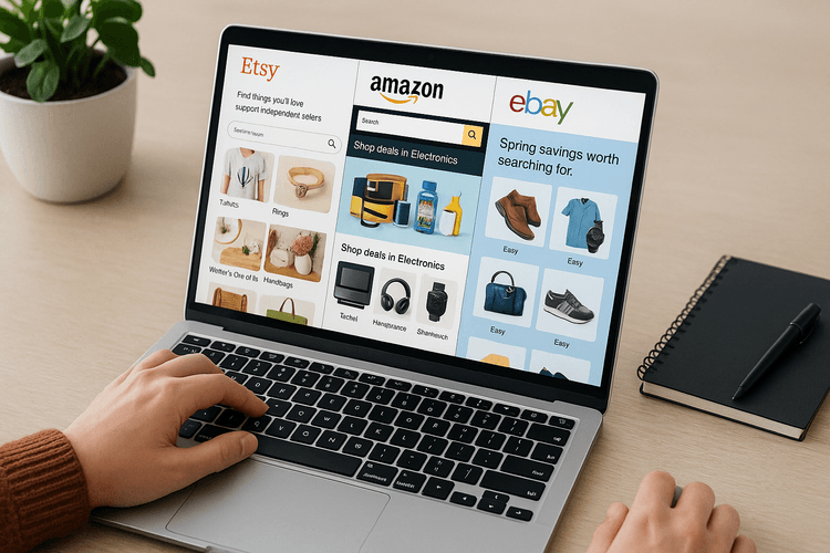 Utiliser des plateformes de commerce électronique comme Etsy, Amazon ou eBay Utiliser des plateformes de commerce électronique comme Etsy, Amazon ou eBay