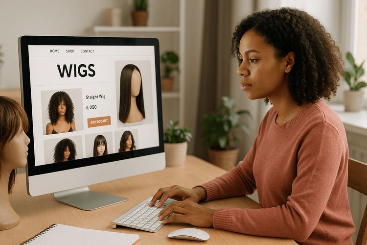 Création d'un site web efficace pour la vente de perruques Création d'un site web efficace pour la vente de perruques