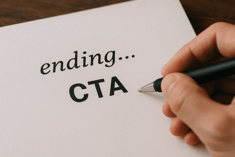 Ending and call-to-action. Ending and call-to-action.
