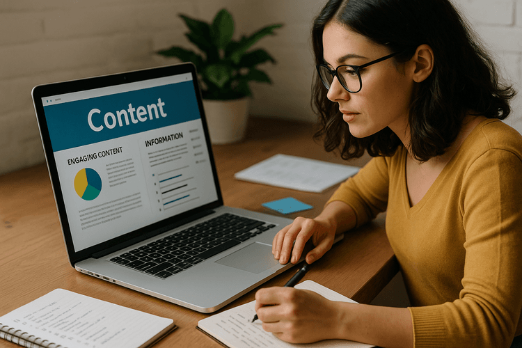 Crear contenido atractivo e informativo para el sitio web Crear contenido atractivo e informativo para el sitio web