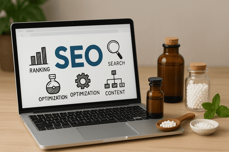 SEO pour le site web de l'homéopathe SEO pour le site web de l'homéopathe