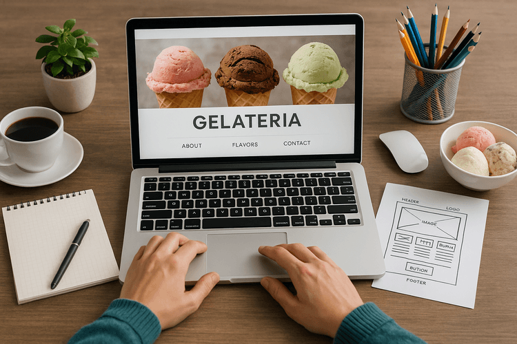 Come creare sito web per gelateria Come creare sito web per gelateria