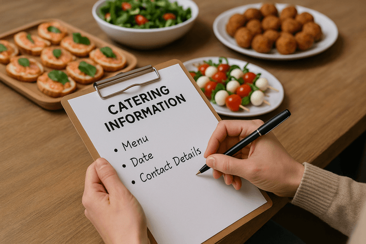 Ajoutez des informations importantes sur votre service traiteur Ajoutez des informations importantes sur votre service traiteur