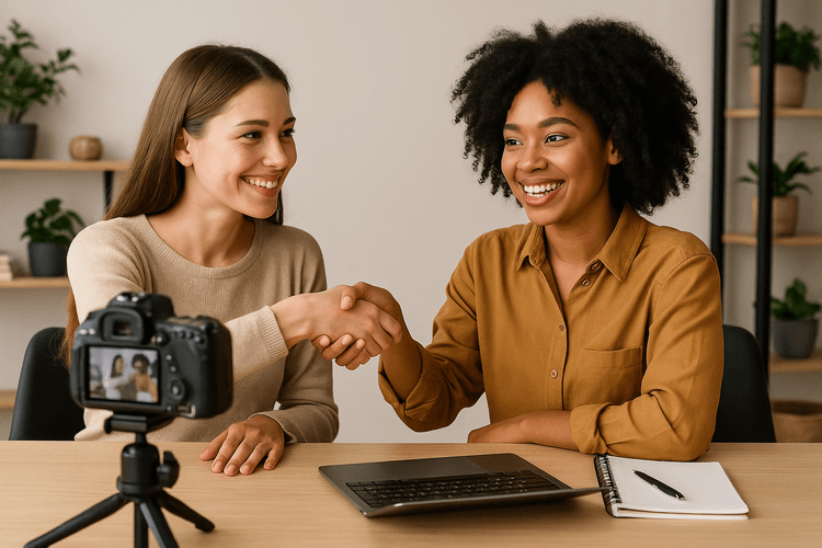 Collabore avec des influenceurs Collabore avec des influenceurs
