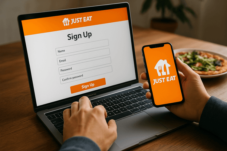 Inscription à Just Eat