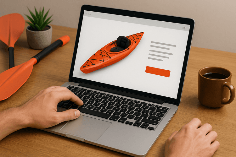 Como vender caiaques online Como vender caiaques online