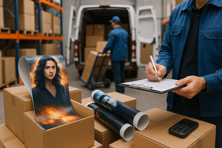 Gestion de la logistique pour les expéditions et les retours des posters-films Gestion de la logistique pour les expéditions et les retours des posters-films