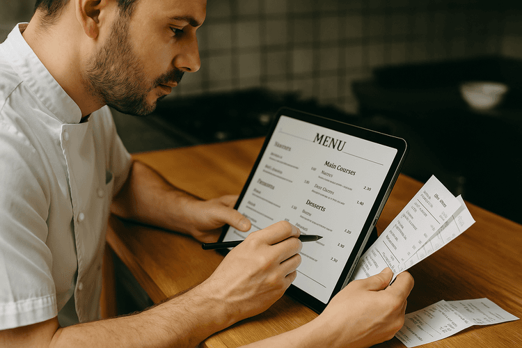 Création du menu et gestion des commandes