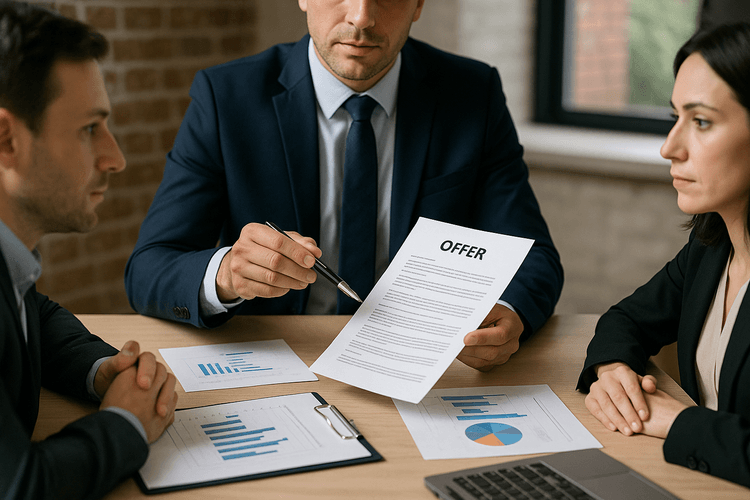 Gestion des offres et négociations avec les acheteurs potentiels Gestion des offres et négociations avec les acheteurs potentiels