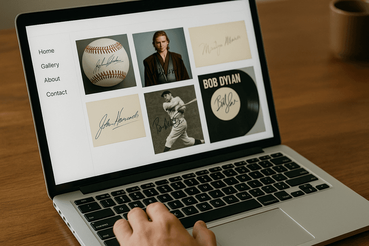 Faites la promotion de votre collection d'autographes en ligne Faites la promotion de votre collection d'autographes en ligne