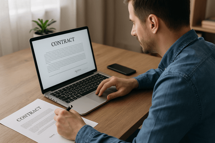Come fare un contratto online Come fare un contratto online