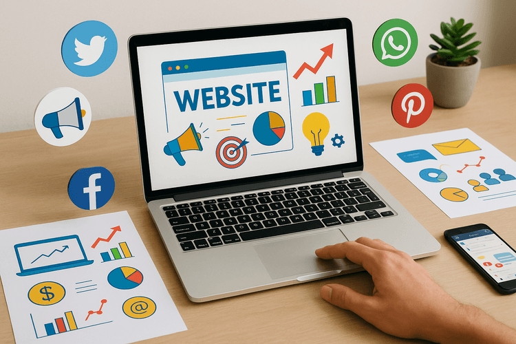 Promova seu site através das redes sociais e outras estratégias de marketing online Promova seu site através das redes sociais e outras estratégias de marketing online