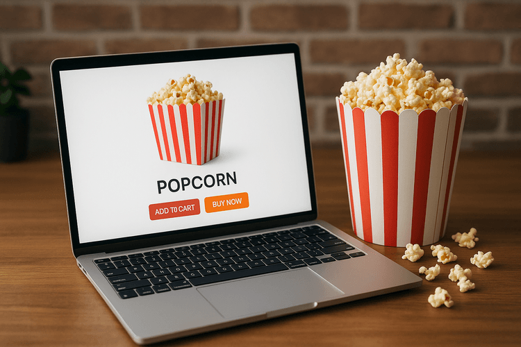 Como vender pipoca online