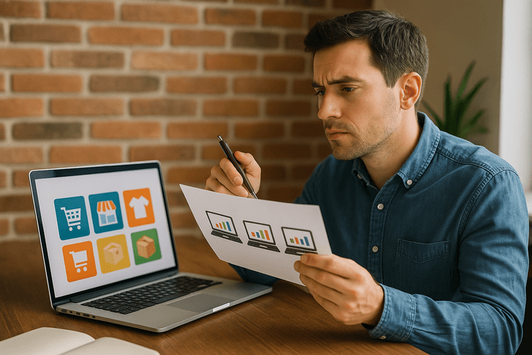 Escolha uma plataforma de venda online