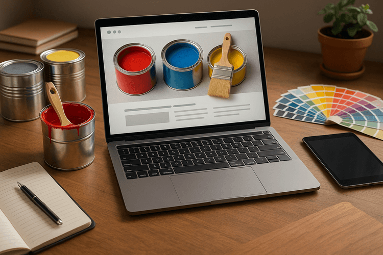 Création d'un site web pour la vente de peintures